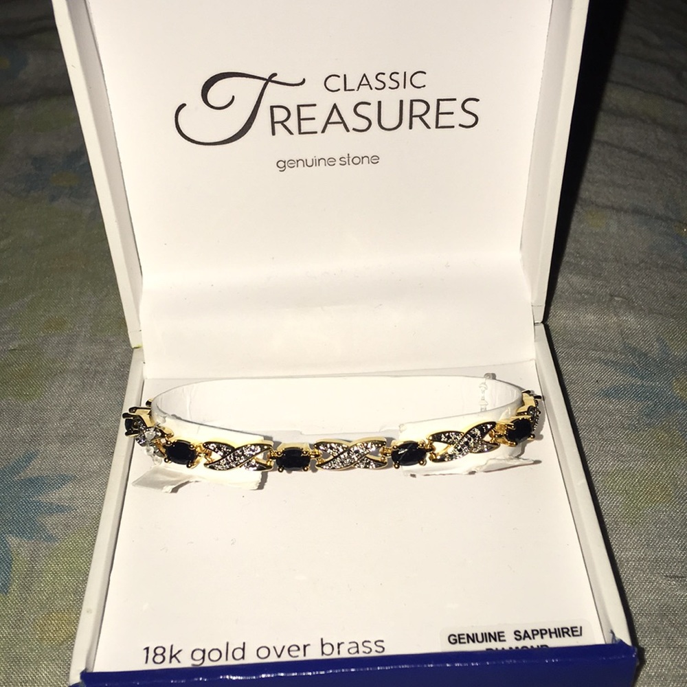 Classic Treasures Sapphire Diamond Bracelet